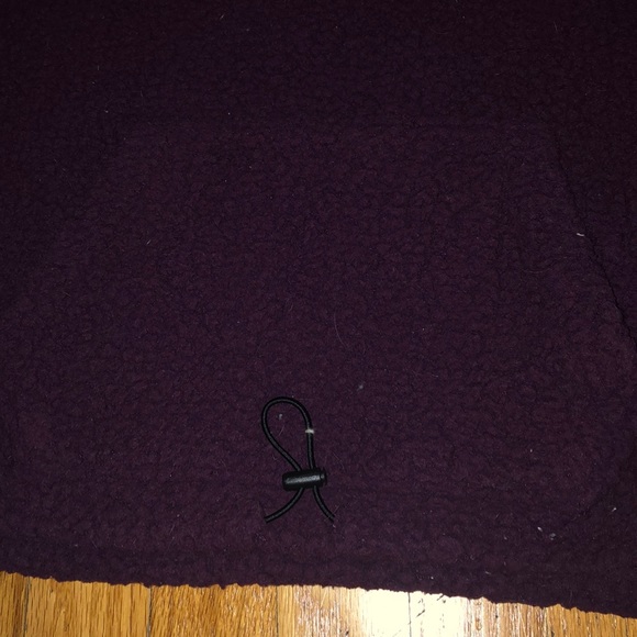 PINK Victoria’s Secret maroon fuzzy pullover - Picture 5 of 5